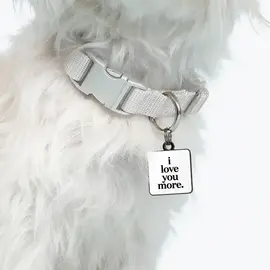 QUOTABLE DOG TAG - I LOVE YOU MORE