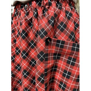 KAMALA DESIGNS OONA SKIRT - RED PLAID