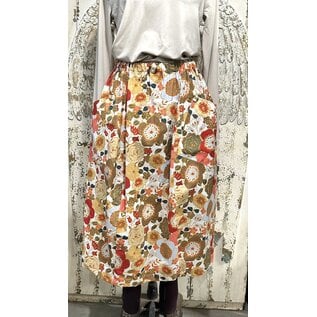 KAMALA DESIGNS ELLA SKIRT - JAPANESE FLOWERS - MEDIUM