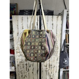 KAMALA DESIGNS ONE OF A KIND ROUND TOTE