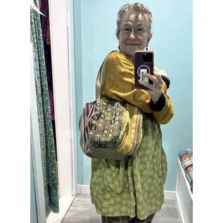 KAMALA DESIGNS ONE OF A KIND ROUND TOTE