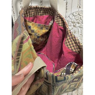 KAMALA DESIGNS ONE OF A KIND ROUND TOTE