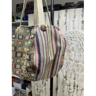 KAMALA DESIGNS ONE OF A KIND ROUND TOTE