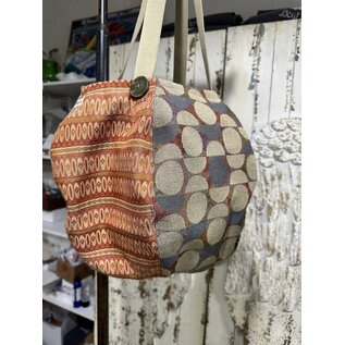 KAMALA DESIGNS ONE OF A KIND ROUND TOTE