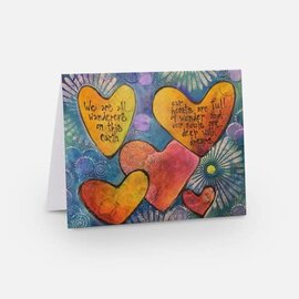 NOTE CARD:  WE ARE ALL WANDERERS by KATE