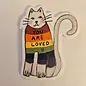 YOU ARE LOVED RAINBOW KITTY STICKER