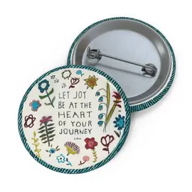 PIN BUTTON  JOY AT THE HEART