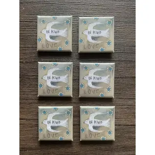 MINI MAGNET - BE KIND DOVE