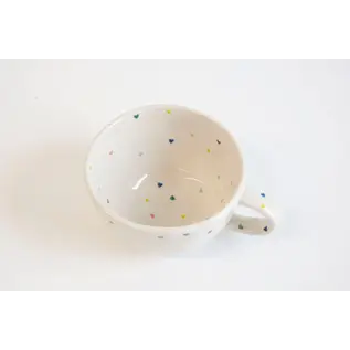 MUG WITH TINY PASTEL HEARTS