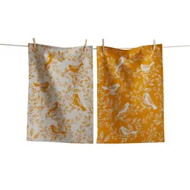 DISHTOWEL - BIRDS AND VINES