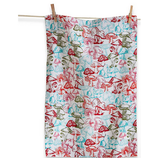 TOWEL - BRIGHT MUSHROOMS