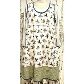 KAMALA DESIGNS BERRY TUNIC - SNOW ANGELS - SIZE LARGE