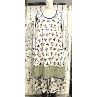 KAMALA DESIGNS BERRY TUNIC - SNOW ANGELS - SIZE LARGE