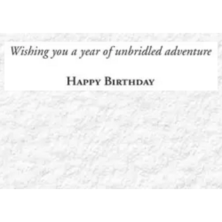 BIRTHDAY CARD WILD HORSES