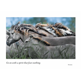BIRTHDAY CARD WILD HORSES