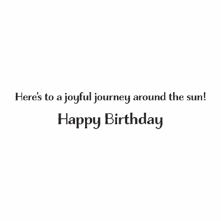 Birthday Card BLUE AND YELLOW SUNSET