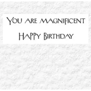 BIRTHDAY CARD STRAW FLOWER