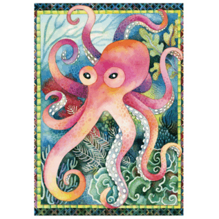 BIRTHDAY CARD OCTOPUS HUGS