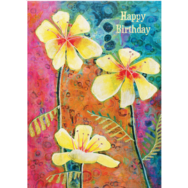 BIRTHDAY CARD - FLOWER POWER