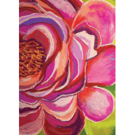 BIRTHDAY CARD BIG PINK FLOWER