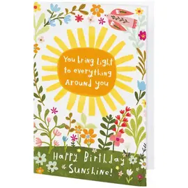 CARD - BIRTHDAY - YOU BRING LIGHT