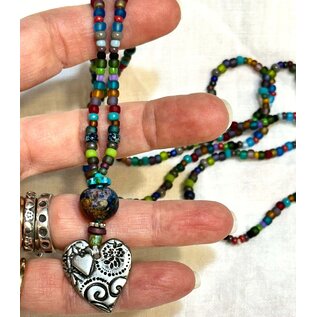 KATE'S BAUBLES- NATURE COLORS HEART