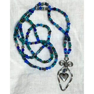 KATE'S BAUBLES- FILIGREE BLUES HEART