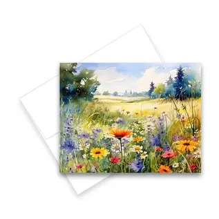 ARIA  NOTECARD - WILDFLOWER MEADOW