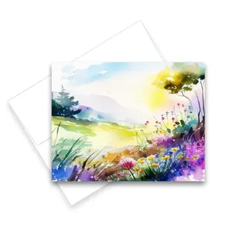 ARIA  NOTECARD - LAVENDER MEADOW