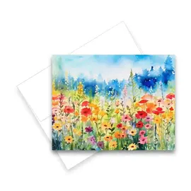 ARIA  NOTECARD - WILDFLOWERS