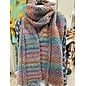 HAND KNIT SILK / COTTON  SCARF NORO YARN