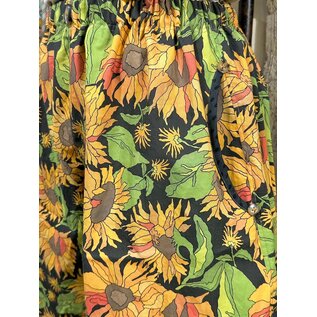 KAMALA DESIGNS JESSE CROP PANT- SUNFLOWERS - LARGE ONLY