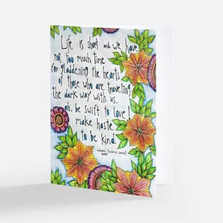 NOTE CARD - LIFE IS SHORT by KATE