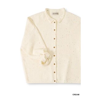 SOFT CARDIGAN WITH COLORED FLECKS