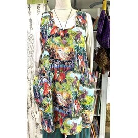 KAMALA DESIGNS APRIL APRON -  FOREST FRIENDS  MEDIUM