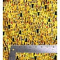 YELLOW KLIMT INSPIRED FABRIC- 1/2 yard