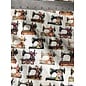 SEWING MACHINES FABRIC- 1/2 yard