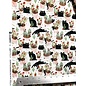 CATS IN PLANTS FABRIC- 1/2 yard