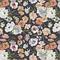 PEONIES FABRIC- 1/2 yard