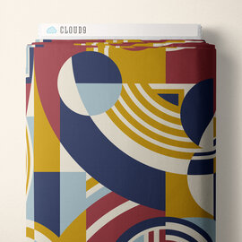 FRANK LLOYD WRIGHT CIRCLES FABRIC- 1/2 yard