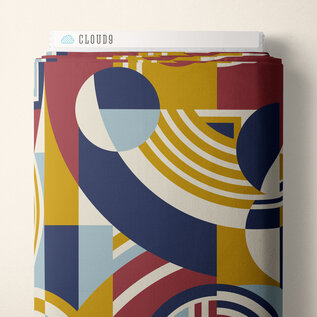 FRANK LLOYD WRIGHT CIRCLES FABRIC- 1/2 yard