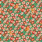 FLOWERS AND FELINES FABRIC- 1/2 yard