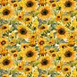 SUNNY FLOWERS FABRIC- 1/2 yard