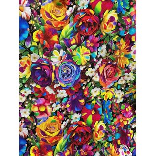 KAMALA DESIGNS VIBRANT FLORAL POSEY TOP
