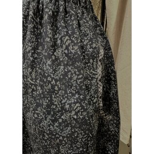 KAMALA DESIGNS POPPY PANT - charcoal ditsy botanical- FREE SIZE