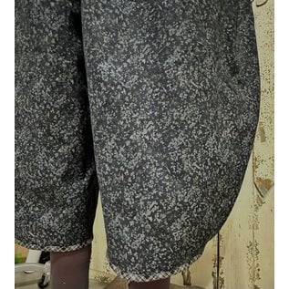 KAMALA DESIGNS POPPY PANT - charcoal ditsy botanical- FREE SIZE