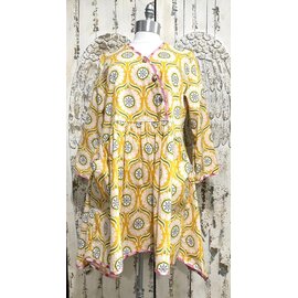 KAMALA DESIGNS MELISSA TUNIC - POP SUNFLOWERS- SIZE LARGE