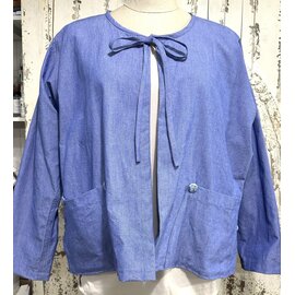 MORRY JACKET in PERIWINKLE BLUE - ONE SIZE