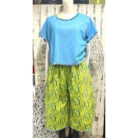 KAMALA DESIGNS JESSE CROP PANT - TULA PINK  SCISSORS - SIZE MEDIUM