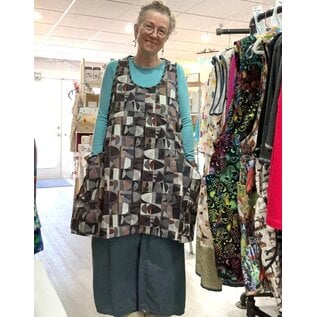 ZANN TUNIC - GREYS - FREE SIZE